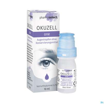 Sie sehen eine Packung Augentropfen Okuzell One 10ml, Produktbild: 04 Augentropfen Okuzell One 10ml, A-Nr.: 5060171 - 04