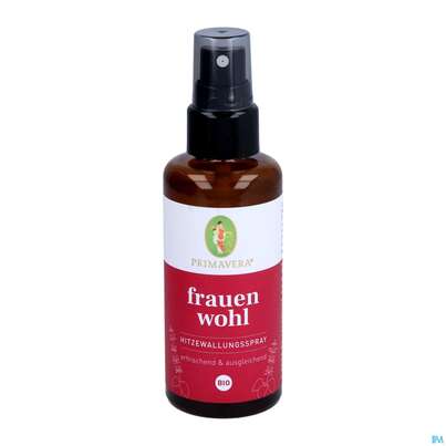 Sie sehen eine Packung Primavera Frauenwohl Hitzewallungsspray Bio 50ml, Produktbild: 03 Primavera Frauenwohl Hitzewallungsspray Bio 50ml, A-Nr.: 4761902 - 03
