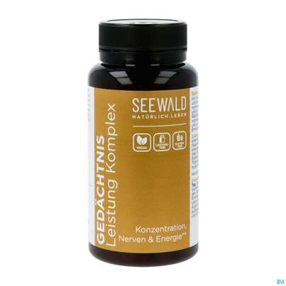Sie sehen eine Packung Seewald Gedächtnis Leistung Komplex 60 St, Produktbild: 02 Seewald Gedächtnis Leistung Komplex 60 St, A-Nr.: 4911193 - 02