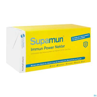 Sie sehen eine Packung Supamun Immun Powernektar 500ml, Produktbild: 02 Supamun Immun Powernektar 500ml, A-Nr.: 5197906 - 02