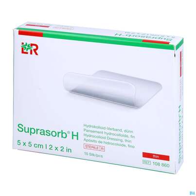 Suprasorb H Hydrokolloid-verband Duenn 5x 5cm 10st, A-Nr.: 5095086 - 04