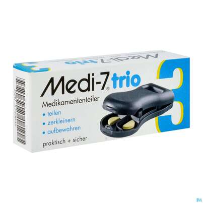 Sie sehen eine Packung Tabletten Teiler Medi 7 Trio 1st, Produktbild: 02 Tabletten Teiler Medi 7 Trio 1st, A-Nr.: 3796873 - 02