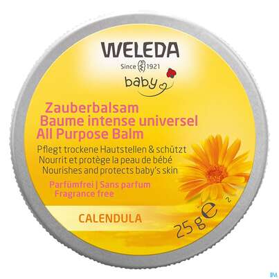 Sie sehen eine Packung Weleda Calendula Zauberbalsam 25g, Produktbild: 01 Weleda Calendula Zauberbalsam 25g, A-Nr.: 5566723 - 01