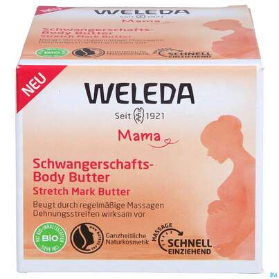 Sie sehen eine Packung Weleda Schwangerschafts-body Butter 150ml, Produktbild: 01 Weleda Schwangerschafts-body Butter 150ml, A-Nr.: 5566746 - 01
