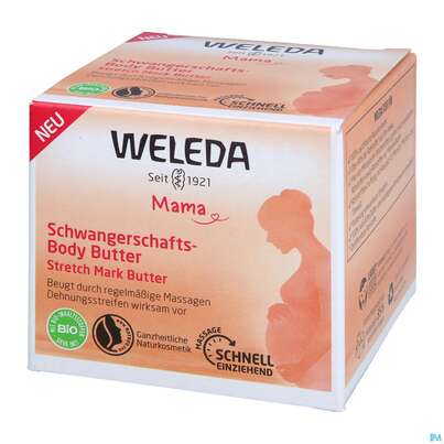 Sie sehen eine Packung Weleda Schwangerschafts-body Butter 150ml, Produktbild: 03 Weleda Schwangerschafts-body Butter 150ml, A-Nr.: 5566746 - 03