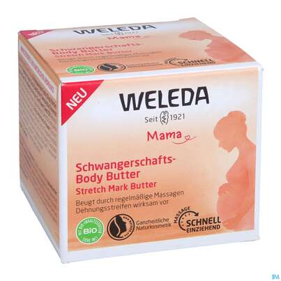 Sie sehen eine Packung Weleda Schwangerschafts-body Butter 150ml, Produktbild: 04 Weleda Schwangerschafts-body Butter 150ml, A-Nr.: 5566746 - 04