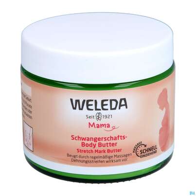 Sie sehen eine Packung Weleda Schwangerschafts-body Butter 150ml, Produktbild: 07 Weleda Schwangerschafts-body Butter 150ml, A-Nr.: 5566746 - 07