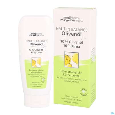Sie sehen eine Packung Oliven Oel Dr.theiss Haut In Balance Koerpercreme 10% 200ml, Produktbild: 04 Oliven Oel Dr.theiss Haut In Balance Koerpercreme 10% 200ml, A-Nr.: 3282737 - 04