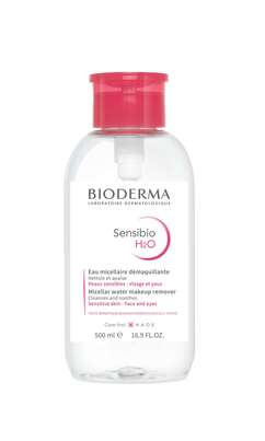 Sie sehen eine Packung Bioderma Sensibio H2O + Pumpe, Produktbild: 01 Bioderma Sensibio H2O + Pumpe, A-Nr.: 4385787 - 01