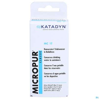 Sie sehen eine Packung Micropur Mc1t Tabl 100st, Produktbild: 01 Micropur Mc1t Tabl 100st, A-Nr.: 0481057 - 01