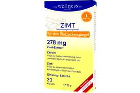 Sie sehen eine Packung Wellness Zimt, Produktbild: 01 Wellness Zimt, A-Nr.: 4249676 - 01