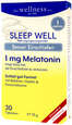 Sie sehen eine Packung Wellness Sleep Well Tabletten, 30 Stück pro Packung, Produktbild: 01 Wellness Sleep Well Tabletten, 30 Stück pro Packung, A-Nr.: 4998024 - 01