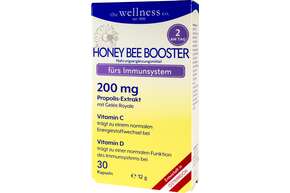 Sie sehen eine Packung Wellness HONEY BEE BOOSTER, Produktbild: 01 Wellness HONEY BEE BOOSTER, A-Nr.: 4776737 - 01