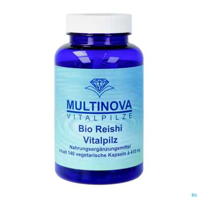Sie sehen eine Packung Vitalpilz Kapseln Bio 100% Reishi 140st, Produktbild: 02 Vitalpilz Kapseln Bio 100% Reishi 140st, A-Nr.: 4097841 - 02