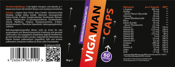 Sie sehen eine Packung VIGAMAN KPS, Produktbild: 04 VIGAMAN KPS, A-Nr.: 5906716 - 04
