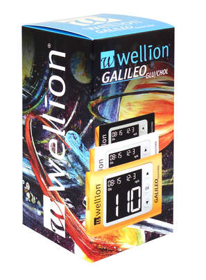Sie sehen eine Packung WELL10-03CW Wellion GALILEO GLU/CHOL Blutzuckermessgerät gelb, Produktbild: 01 WELL10-03CW Wellion GALILEO GLU/CHOL Blutzuckermessgerät gelb, A-Nr.: 4553517 - 01