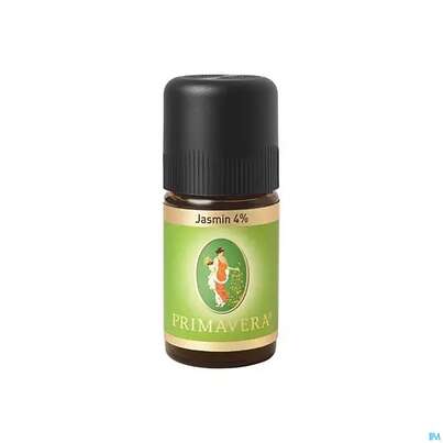 Sie sehen eine Packung Aetherische Oele Primavera Jasmin Absolue 4% 5ml, Produktbild: 01 Aetherische Oele Primavera Jasmin Absolue 4% 5ml, A-Nr.: 2624963 - 01