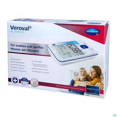 Sie sehen eine Packung Blutdruckmesser Veroval Diagnostik Oberarm Manschette 22-42cm 1st, Produktbild: 02 Blutdruckmesser Veroval Diagnostik Oberarm Manschette 22-42cm 1st, A-Nr.: 4616531 - 02