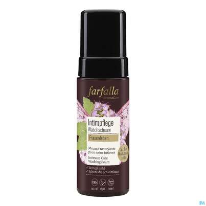 Sie sehen eine Packung Farfalla Frauenleben Intimpflege Waschschaum 150ml, Produktbild: 01 Farfalla Frauenleben Intimpflege Waschschaum 150ml, A-Nr.: 5464804 - 01