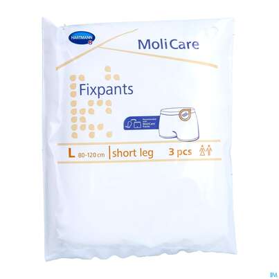 Sie sehen eine Packung Inkontinenz Molicare Fixpants Netzhoeschen Short Leg Gr L 3st, Produktbild: 01 Inkontinenz Molicare Fixpants Netzhoeschen Short Leg Gr L 3st, A-Nr.: 1165370 - 01