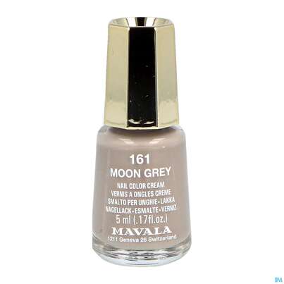 Sie sehen eine Packung Mavala Nagellacke 161 Moon Grey 5ml, Produktbild: 02 Mavala Nagellacke 161 Moon Grey 5ml, A-Nr.: 3833692 - 02