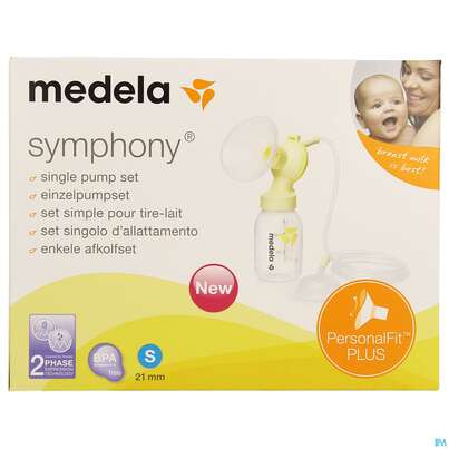 Sie sehen eine Packung Medela Symphony/einzelpumpset Personalfit+ Gr.s 21mm 1st, Produktbild: 01 Medela Symphony/einzelpumpset Personalfit+ Gr.s 21mm 1st, A-Nr.: 5409461 - 01