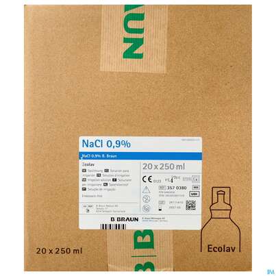 Nacl 0,9% Ecolav Topische Spuellösung 250ml 20st, A-Nr.: 3016757 - 01