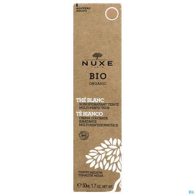 Sie sehen eine Packung Nuxe Bio/tinted Cream White Tea Multi-perfect. Tinted Cream Medium 50ml, Produktbild: 01 Nuxe Bio/tinted Cream White Tea Multi-perfect. Tinted Cream Medium 50ml, A-Nr.: 5607758 - 01