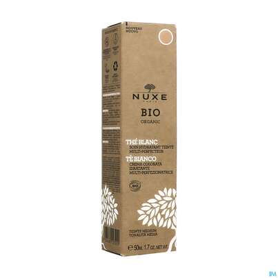 Sie sehen eine Packung Nuxe Bio/tinted Cream White Tea Multi-perfect. Tinted Cream Medium 50ml, Produktbild: 02 Nuxe Bio/tinted Cream White Tea Multi-perfect. Tinted Cream Medium 50ml, A-Nr.: 5607758 - 02