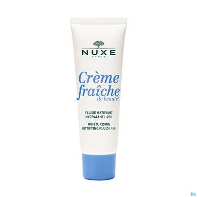 Sie sehen eine Packung Nuxe Creme/fraiche/de Beaute Moisturising/mattifying Fluid 2022 50ml, Produktbild: 05 Nuxe Creme/fraiche/de Beaute Moisturising/mattifying Fluid 2022 50ml, A-Nr.: 5669469 - 05