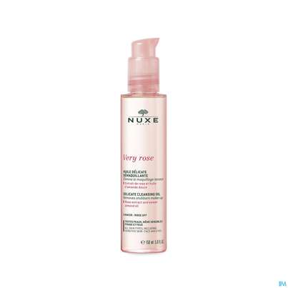 Sie sehen eine Packung Nuxe Very Rose Reinigungsoel 150ml, Produktbild: 01 Nuxe Very Rose Reinigungsoel 150ml, A-Nr.: 5301338 - 01