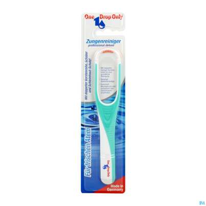 Sie sehen eine Packung Zungenreiniger One Drop Only Pharmacia Professional Deluxe 1st, Produktbild: 01 Zungenreiniger One Drop Only Pharmacia Professional Deluxe 1st, A-Nr.: 4901409 - 01