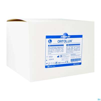 Sie sehen eine Packung Augenverband Ortolux Uhrglasverband Large 70108 20st, Produktbild: 02 Augenverband Ortolux Uhrglasverband Large 70108 20st, A-Nr.: 2842631 - 02