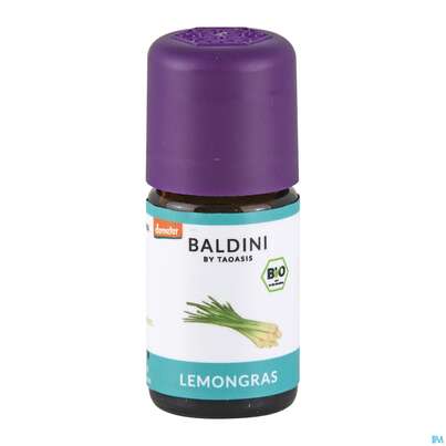 Sie sehen eine Packung Taoasis Baldini Bio-aroma Lemongrasöl Bio|demeter 5ml, Produktbild: 01 Taoasis Baldini Bio-aroma Lemongrasöl Bio|demeter 5ml, A-Nr.: 4621271 - 01