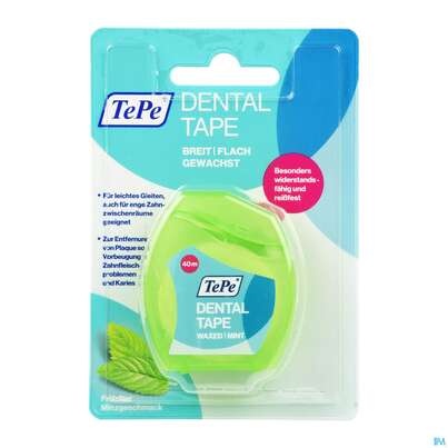 Sie sehen eine Packung Zahnseide Tepe Dental Tape 40m 1st, Produktbild: 01 Zahnseide Tepe Dental Tape 40m 1st, A-Nr.: 4383736 - 01