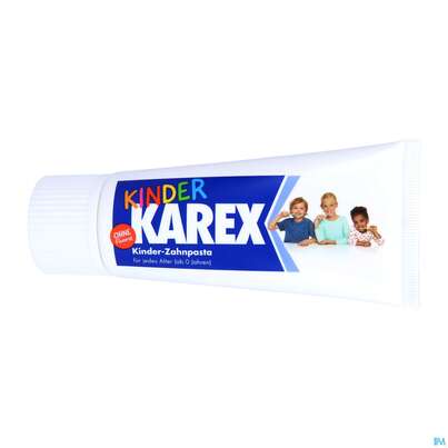 Sie sehen eine Packung Zahnpaste Karex Ohne Fluorid Kinder 50ml, Produktbild: 05 Zahnpaste Karex Ohne Fluorid Kinder 50ml, A-Nr.: 5205586 - 05