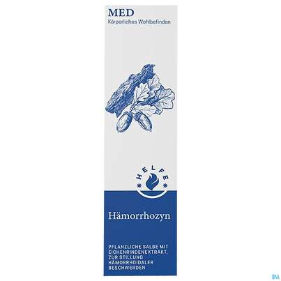 Sie sehen eine Packung Helfe Haemorrhozyn Salbe Tube 50g, Produktbild: 01 Helfe Haemorrhozyn Salbe Tube 50g, A-Nr.: 5643168 - 01