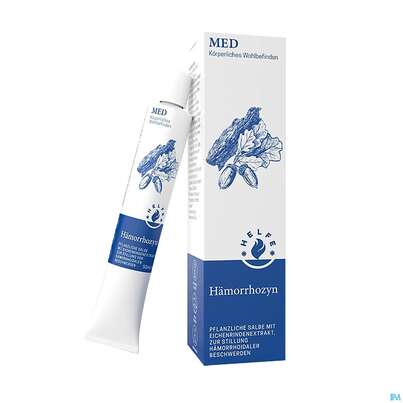 Sie sehen eine Packung Helfe Haemorrhozyn Salbe Tube 50g, Produktbild: 02 Helfe Haemorrhozyn Salbe Tube 50g, A-Nr.: 5643168 - 02