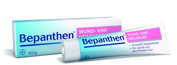 Sie sehen eine Packung Bepanthen® Wund- und Heilsalbe, Produktbild: 01 Bepanthen® Wund- und Heilsalbe, A-Nr.: 1306505 - 01