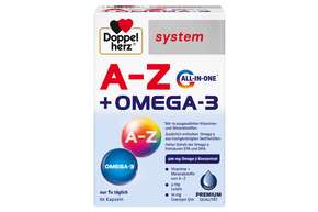 Doppelherz system A-Z + OMEGA-3 mit 19 ausgewählten Vitaminen und Mineralstoffen, A-Nr.: 5721017 - 01