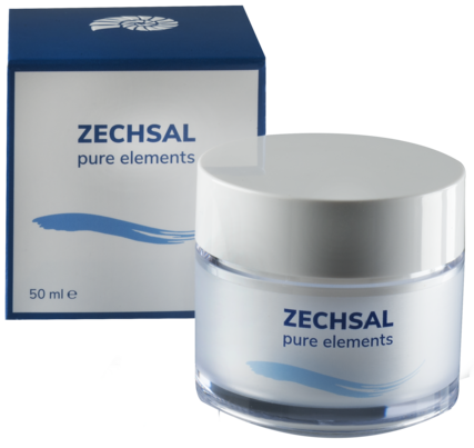 Sie sehen eine Packung Zechsal Pure Elements Gesichtscreme, Produktbild: 01 Zechsal Pure Elements Gesichtscreme, A-Nr.: 5171893 - 01