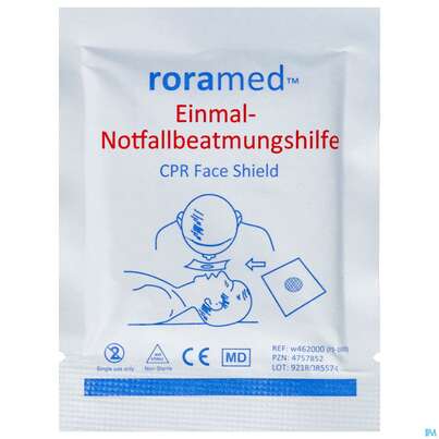 Erste Hilfe Notfallbeatmungstuch Einmal W4620 1st, A-Nr.: 4757852 - 01