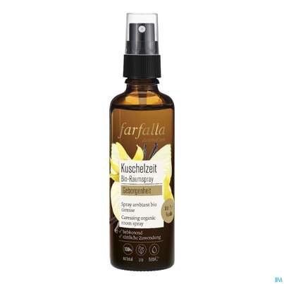 Sie sehen eine Packung Farfalla Bio-raumspray Kuschelzeit Geborgenheit 75ml, Produktbild: 01 Farfalla Bio-raumspray Kuschelzeit Geborgenheit 75ml, A-Nr.: 5602643 - 01