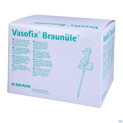 Sie sehen eine Packung Injektionsspritzen U.zubeh. Verweilkanuelen Vasofix Braunuele G22 25mm Blau 50st, Produktbild: 02 Injektionsspritzen U.zubeh. Verweilkanuelen Vasofix Braunuele G22 25mm Blau 50st, A-Nr.: 1608933 - 02