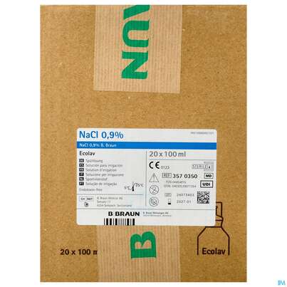 Nacl 0,9% Ecolav Topische Spuellösung 100ml 20st, A-Nr.: 3016740 - 01