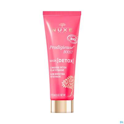 Sie sehen eine Packung Nuxe Creme/prodigieuse Glow Boosting Detox Mask 75ml, Produktbild: 02 Nuxe Creme/prodigieuse Glow Boosting Detox Mask 75ml, A-Nr.: 5775450 - 02