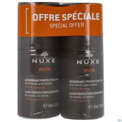 Nuxe Men Deodorant Duo 50ml 2st, A-Nr.: 5479504 - 01