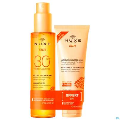 Sonnenprodukte Nuxe/sun Tan Oil Face+body 150ml +gratis After Sun Lotion 100ml Spf30 1pk, A-Nr.: 5806860 - 01