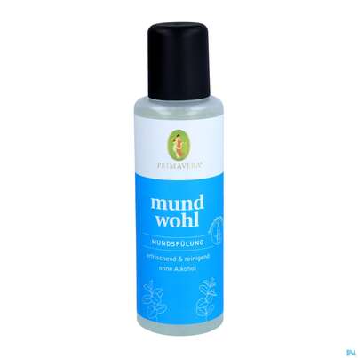 Sie sehen eine Packung Mundwasser/spuelung Mundwohl Primavera 250ml, Produktbild: 01 Mundwasser/spuelung Mundwohl Primavera 250ml, A-Nr.: 5430188 - 01