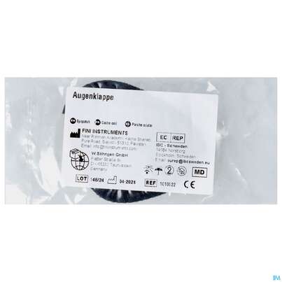 Augenklappen -soehngen Schwarz 1st, A-Nr.: 0916704 - 01